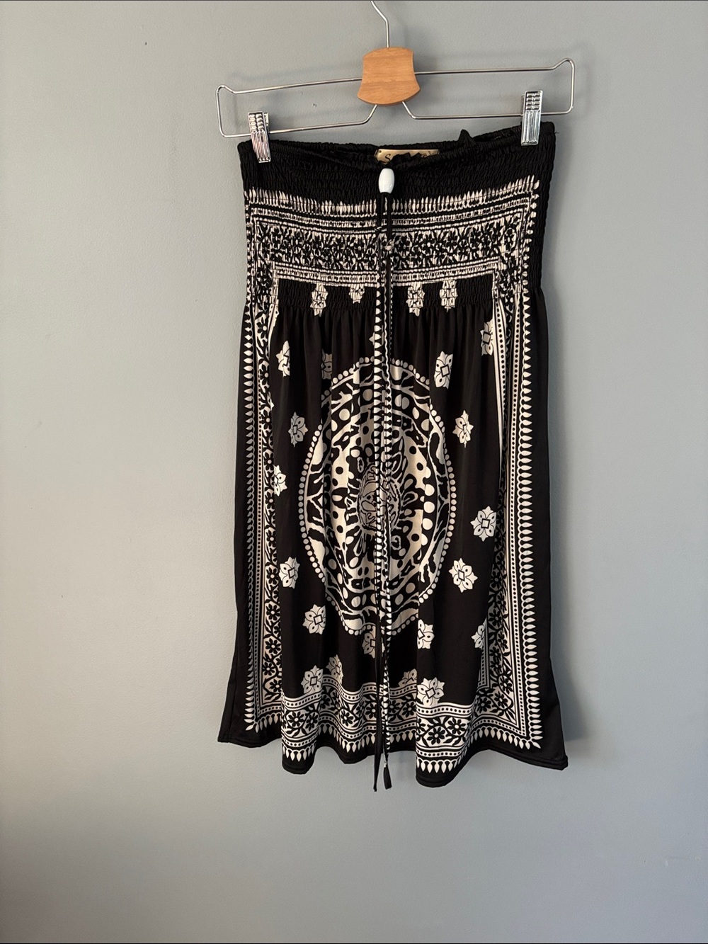 Second Skin Strapless Boho Mandala Dress / Convertible Maxi Skirt